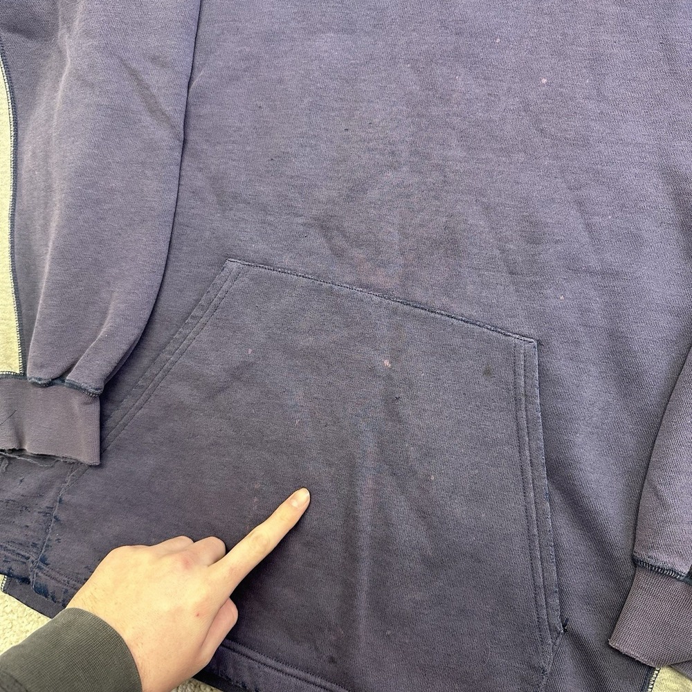 New England Patriots Pullover Hoodie Size Large Vintage Logo NFL - Picture 5 of 9